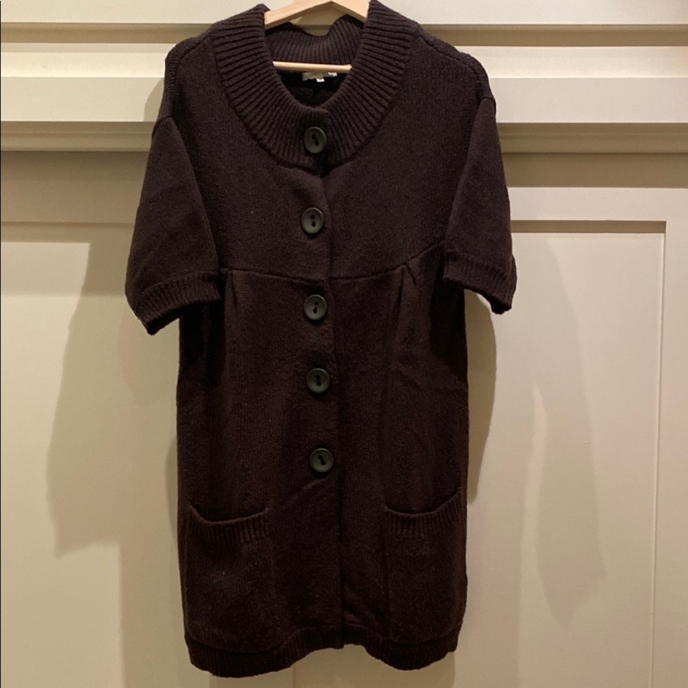 Cozy Brown Button-Up Cardigan